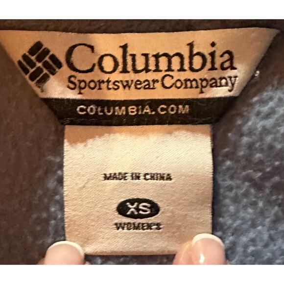 Columbia Women's XS World Blue Fleece Full Zip Jacket Casual - Picture 2 of 8